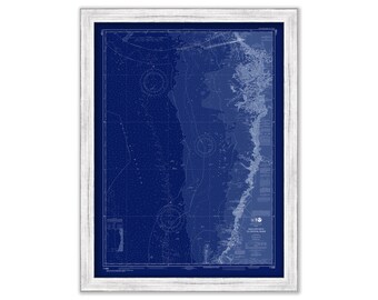 Anclote Keys to Crystal River, Florida -  2017 Nautical Chart Blueprint