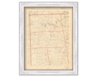 Burrillville, Glocester, Scituate and Foster, Rhode Island 1891 Topographic Map - Replica or Genuine Original