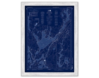 MOUNT HOPE BAY, Rhode Island - Nautical Chart Blueprint published in 2013