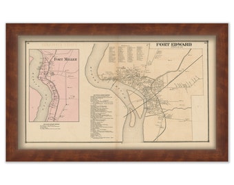 Village of FORT EDWARD, New York 1866 Map