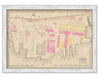 CHARLESTOWN, Boston, Massachusetts 1901 map, Plate 25 - U. S. NAVY YARD