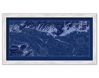 FALMOUTH, POPPONESSET and OSTERVILLE, Massachusetts - 2001 Nautical Chart Blueprint