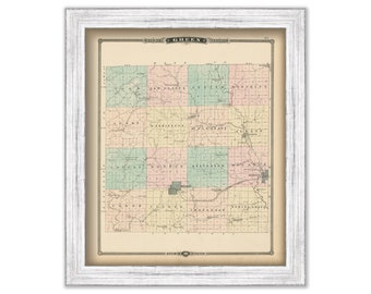 GREEN COUNTY, Wisconsin 1878 Map, Replica or Genuine Original