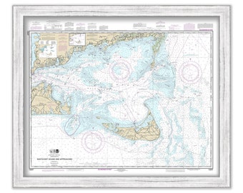 NANTUCKET and MARTHA'S VINEYARD, Massachusetts - Nautical Chart published in 2017