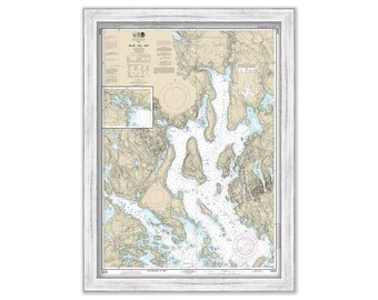 MOUNT DESERT ISLAND and Blue Hill Bay, Maine 2014 Nautical Chart