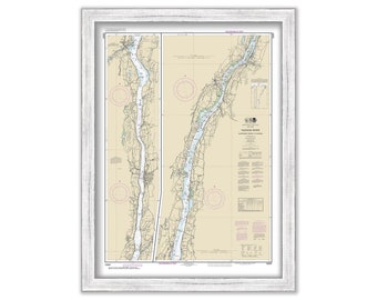 HUDSON RIVER, New York  -  2017 Nautical Chart