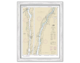 HUDSON RIVER, New York  -  2017 Nautical Chart