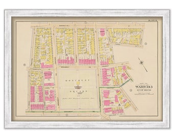 CHARLESTOWN, Boston, Massachusetts 1901 map, Plate 6 - MONUMENT SQUARE