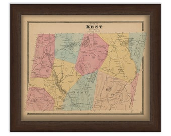 Town of KENT, New York 1868 Map