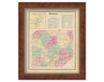 HORNBY, New York 1873 Map, Replica or Genuine ORIGINAL