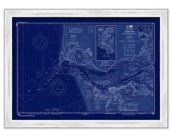 COLUMBIA RIVER, Washington/Oregon  -  2012 Nautical Chart Blueprint