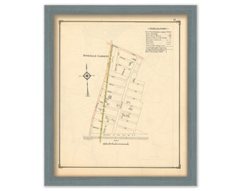 Rosedale Gardens, Nassau County Long Island, Antique Map Reproduction - Plate 13