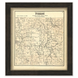 FOREST, Richland County, Wisconsin 1874 map