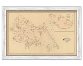 DUXBURY, Massachusetts 1879 Map - Replica or Genuine ORIGINAL