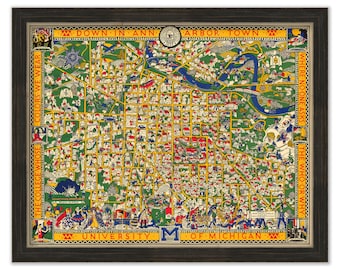UNIVERSITY of MICHIGAN, Ann Arbor, Michigan - 1926 Map