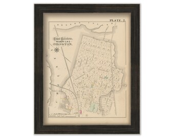 EAST BOSTON, Massachusetts 1882 Map - Replica or Genuine ORIGINAL