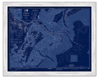 SAVANNAH RIVER, GEORGIA - 2015 Nautical Chart Blueprint