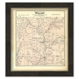WILLOW, Richland County, Wisconsin 1874 map