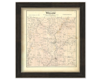 WILLOW, Richland County, Wisconsin 1874 map