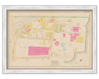 CHARLESTOWN, Boston, Massachusetts 1901 map, Plate 18 - MAIN Street and MYSTIC Ave