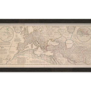 Map of the ROMAN EMPIRE  - Published in 1709