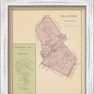 PLAISTOW, New Hampshire 1892 Map image 4