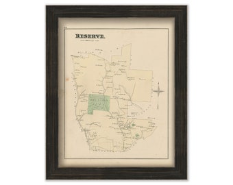 RESERVE, Pennsylvania 1876 Map - Replica or Genuine ORIGINAL