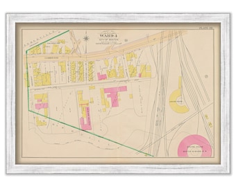 CHARLESTOWN, Boston, Massachusetts 1901 map, Plate 20 - CAMBRIDGE and ROLAND Street