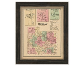 MURRAY, New York 1875 Map, Replica or Genuine Original