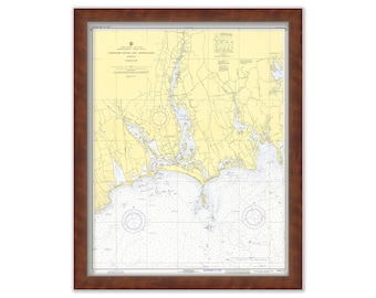 WESTPORT, Massachusetts - Nautical Chart 1973