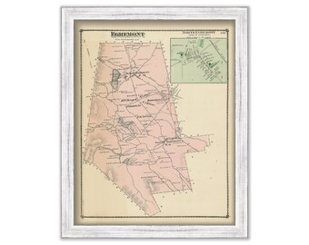 Town of Egremont 1876 Map-Colored Reproduction