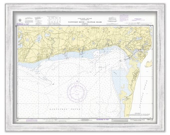 Harbors of CHATHAM, HARWICHPORT and DENNISPORT, Massachusetts - Nautical Chart 1972