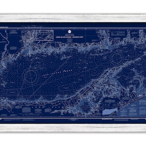 LONG ISLAND SOUND - Eastern Part  -  Nautical Chart Blueprint published in 2018