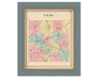 CALAIS, Vermont - 1873 Map