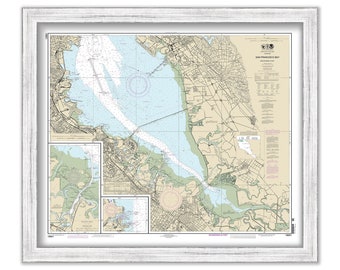 SAN FRANCISCO BAY, California - Nautical Chart published in 2013