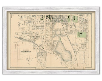 City of PITTSFIELD, Massachusetts 1871 Map - Replica or Genuine ORIGINAL