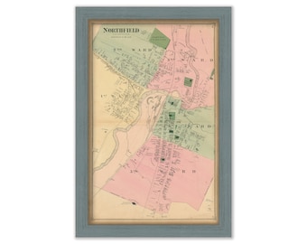 NORTHFIELD, Vermont - 1873 Map