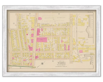 CHARLESTOWN, Boston, Massachusetts 1901 map, Plate 11 - Bunker Hill and Medford Street