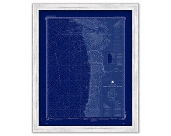 Cape Blanco to Cape Flattery, Washington/Oregon  -  2006 Nautical Chart Blueprint
