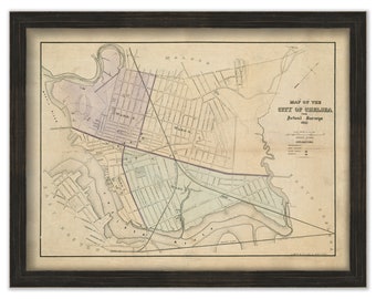 CHELSEA, Massachusetts 1867 Map