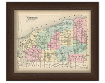 Town of WEBSTER, New York 1872 Map