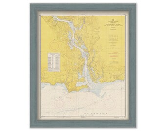 CONNECTICUT RIVER  -  1957 Nautical Chart