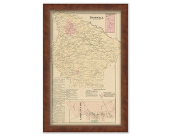 HOPEWELL, Pennsylvania 1876 Map - Replica or Genuine ORIGINAL