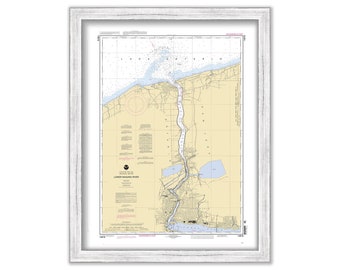 NIAGARA FALLS, New York - 2004 Nautical Chart