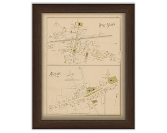 ACTON, Massachusetts 1889 Map - Replica or Genuine ORIGINAL