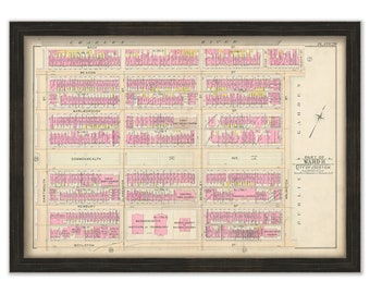BOSTON 1902 Map, Plate 20, Back Bay, Public Garden