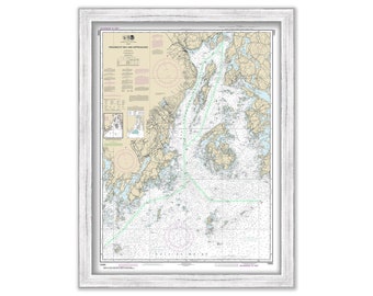 PENOBSCOT BAY and APPROCHES, Maine - Nautical Chart 2017