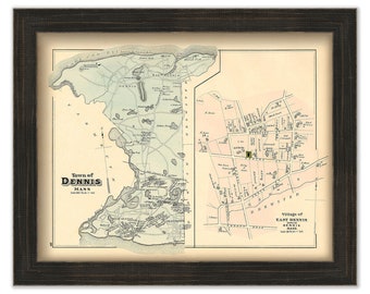 Town of Dennis and Village of East Dennis, Massachusetts 1880