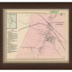 Village of PITTSFORD, New York 1872 Map