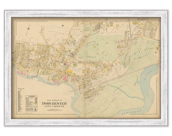 DORCHESTER, Massachusetts 1899 map, Plate 9 - Replica or GENUINE ORIGINAL